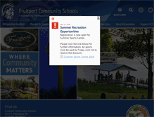Tablet Screenshot of fruitportschools.net